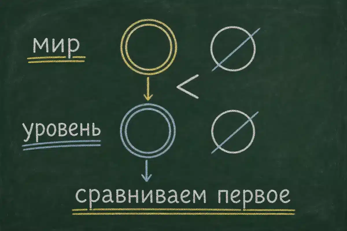 Лексикографический порядок: пара мир-уровень сравнивается по первому числу, и Марио засчитывает переход как прогресс