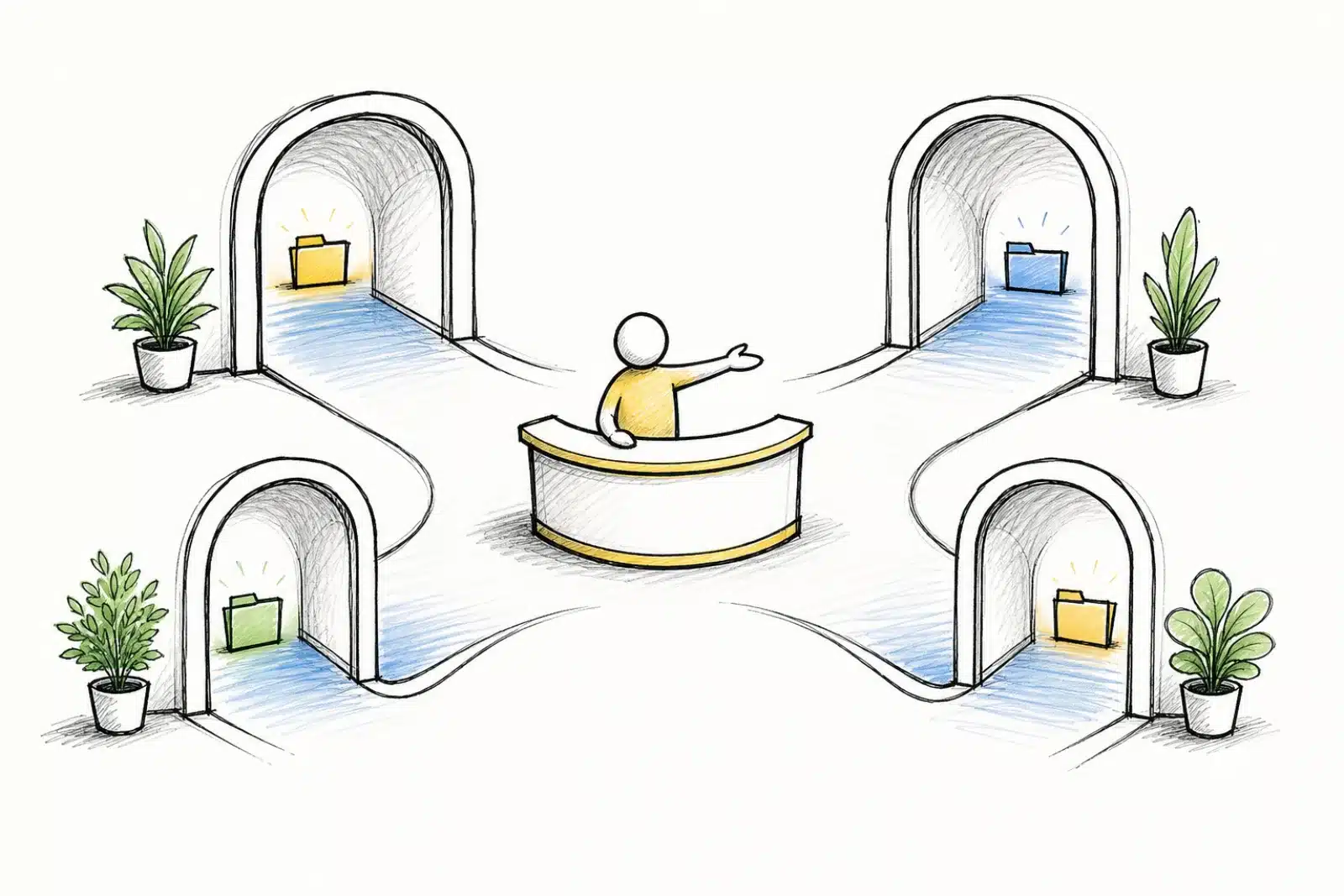CLAUDE.md и AGENTS.md в роли ресепшена проекта: файл не рассказывает всё сам, а отправляет туда, где лежит нужное